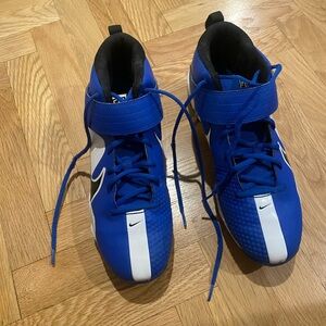 Nike Man 10.5 Blue and White Cleats. Nike Force Trout 7 Pro MCS baseball cleat